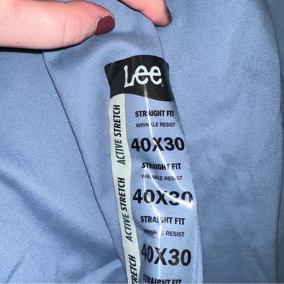 Lee Men’s Extreme Comfort Straight Fit Flat Front Active Stretch Pants 40x30 - Picture 4 of 8